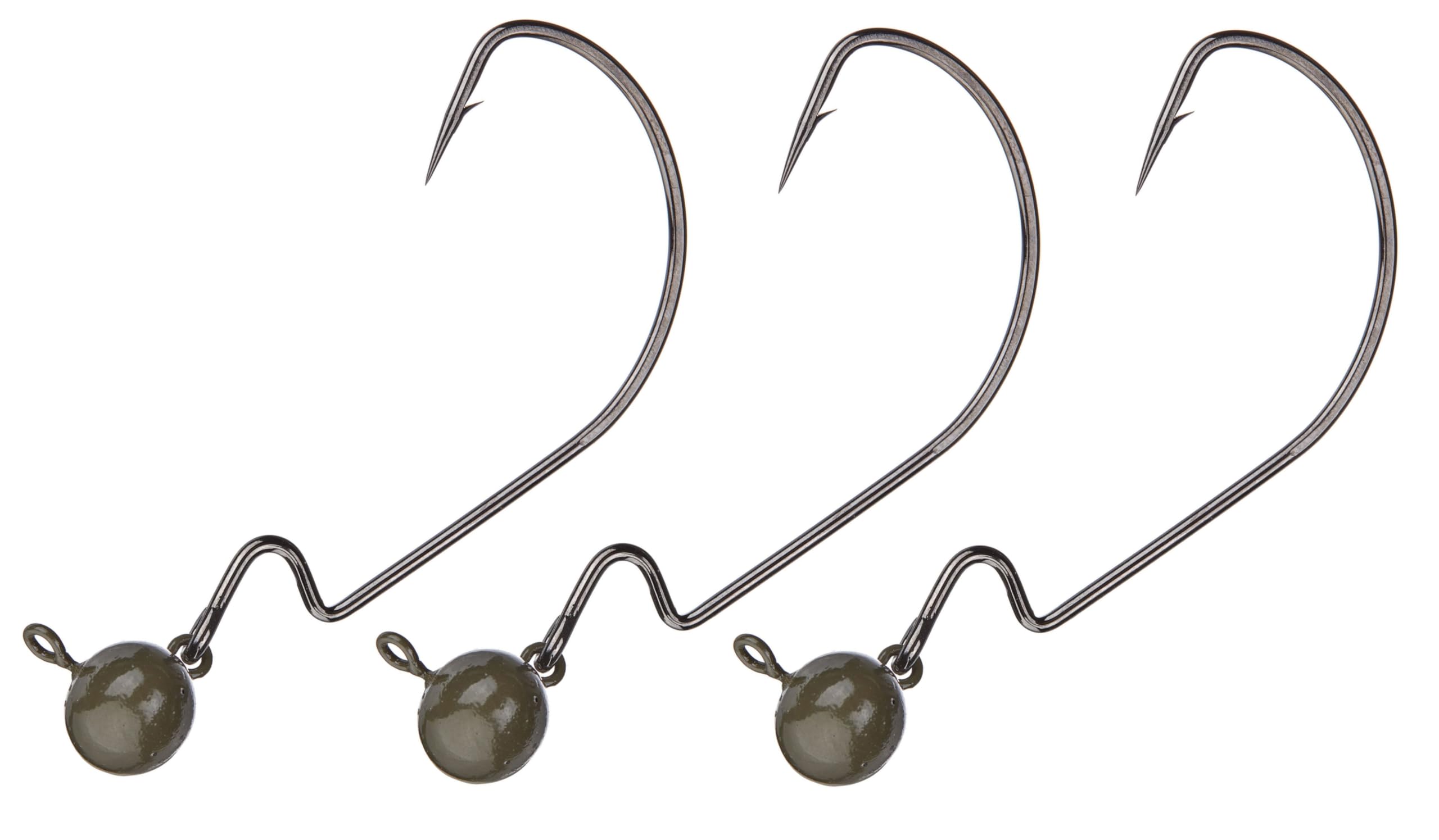 Reaction Tackle Tungsten Football Swing Jig Heads - Bass Fishing Jigs -Swinging Action Trigger Bait -Versatile Jig with Sharp Hooks -Mimics Crawfish (