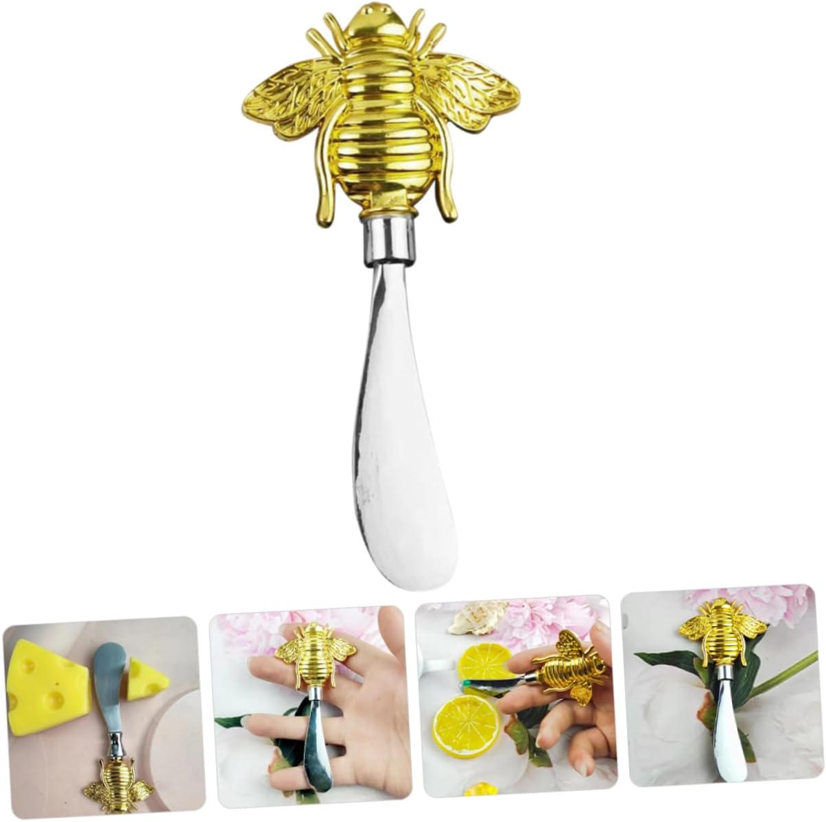 Zerodeko Butter Knife Honey Spreader Cheese Spatula Multi-function Cheese Spreader