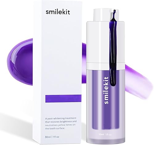 Bolígrafo blanqueador de dientes morado, kit de blanqueamiento dental para dientes sensibles, blanqueamiento de pasta de dientes morada, kit de