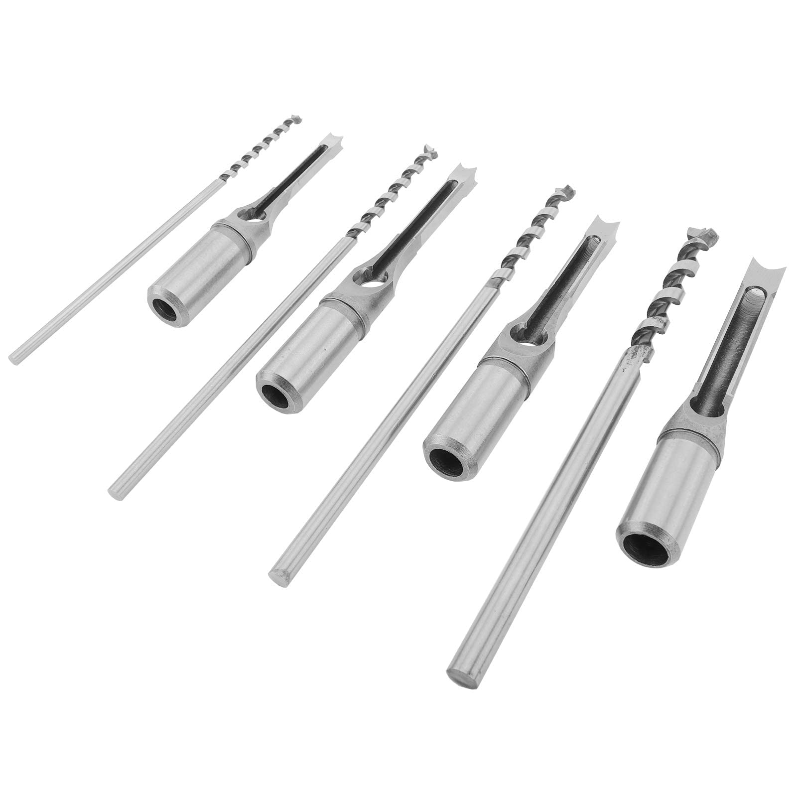 4-teiliges Vierkantbohrer-Set – 1/4, 5/16, 3/8, 1/2 Zoll, Für Holz, Hochgeschwindigkeitsstahl