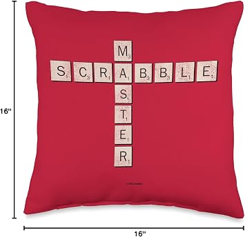 Scrabble Master of Scrabble Throw Pillow