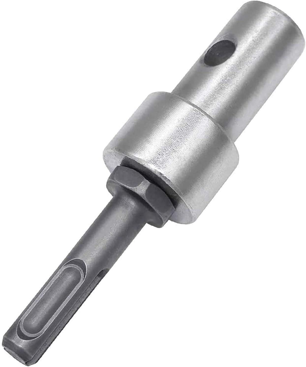 Garden Auger Power Drill Adapter for Corded Cordless Drill, for Connect 4"/ 6" Earth Auger to 1/2-Inch SDS Electric Drill, Garden Earth Drill Ground Thread Keyless Drill Chuck Adapter