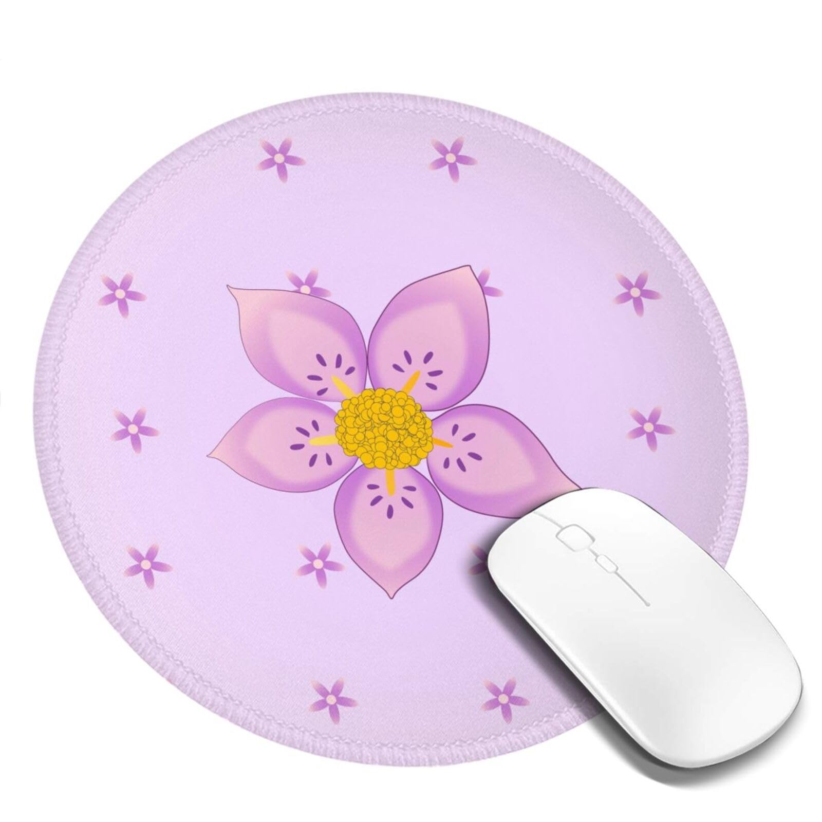 Tappetino Mouse Floreale Boho,超 Morbido 5mm Con Bordi Cuciti,抗 Scivolo, Perfetto Per Ufficio O Gaming, Regalo Originale Per Donna E Uomo