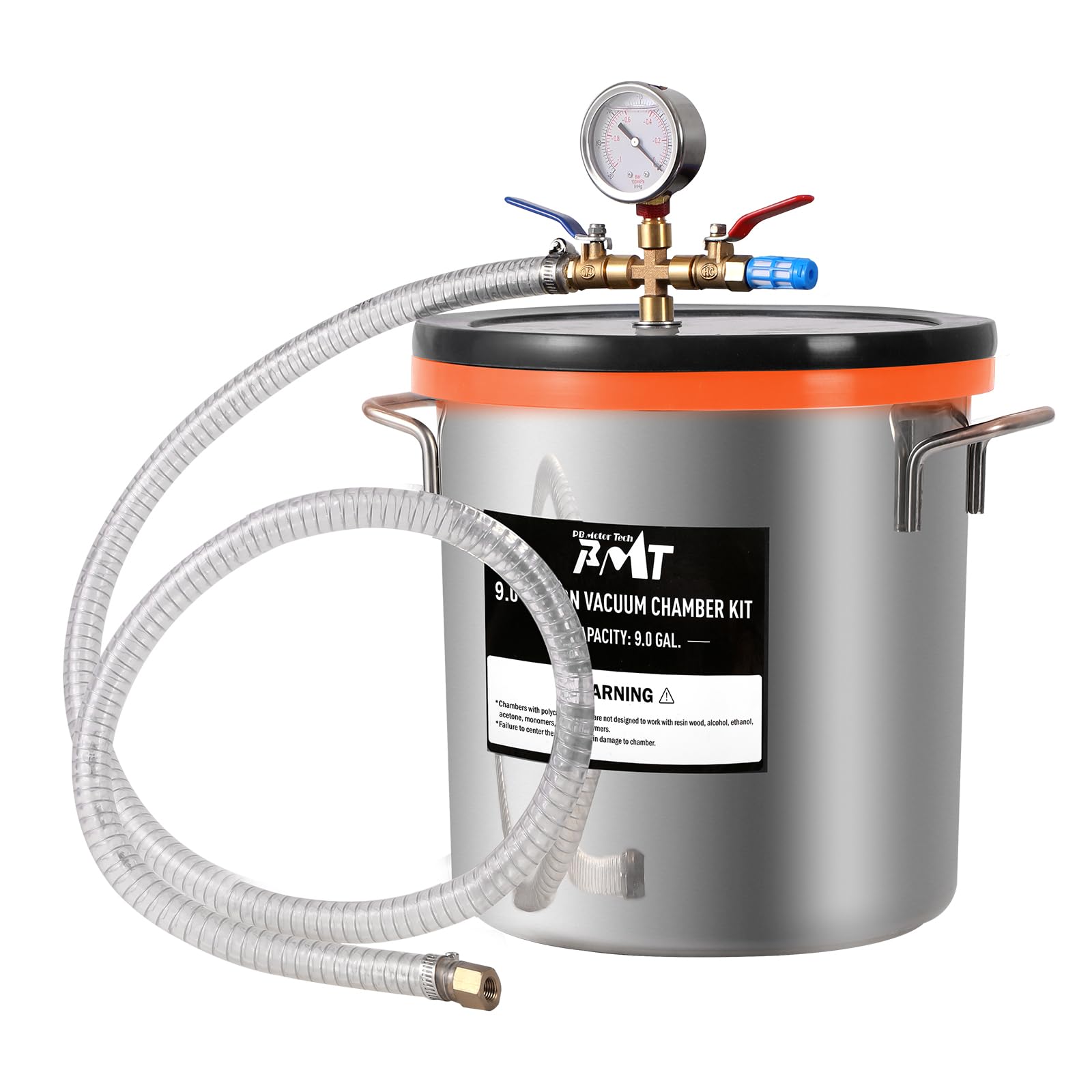 ぶーす PB Motor Tech 9 Gallon Stainless Steel Vacuum Chamber with