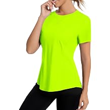 Avoogue Women's Short Sleeve Workout Tops Quick Dry Athletic UPF50+ Sun Protection Shirts Gym Hiking Running Yoga Clothes