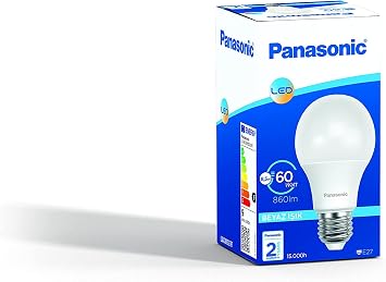 Panasonic E27 Led Lamba, Beyaz Işık (6500K), 8.5W, 860 Lümen