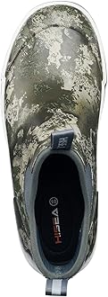 HISEA Men's Deck Rain Boots Saltwater Fishing Booties Waterproof Ankle Rain Boots with High Traction