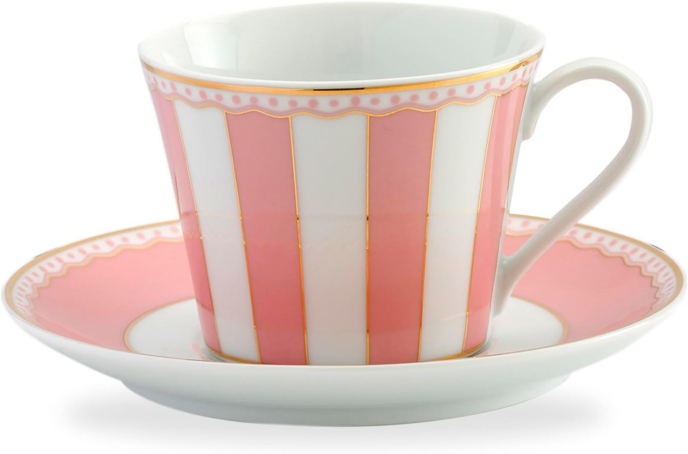 Noritake T002B/M-249 Cup & Saucer (Coffee/Tea) 250cc Carnival Pink Fine Porcelain