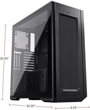 Phanteks PH-ES620PTG-DBK01 Enthoo Pro 2 Full Tower - High Performance Fabric Mesh, Tempered Glass, Dual System/PSU Support, Large Storage, Digital RGB Lighting, Black