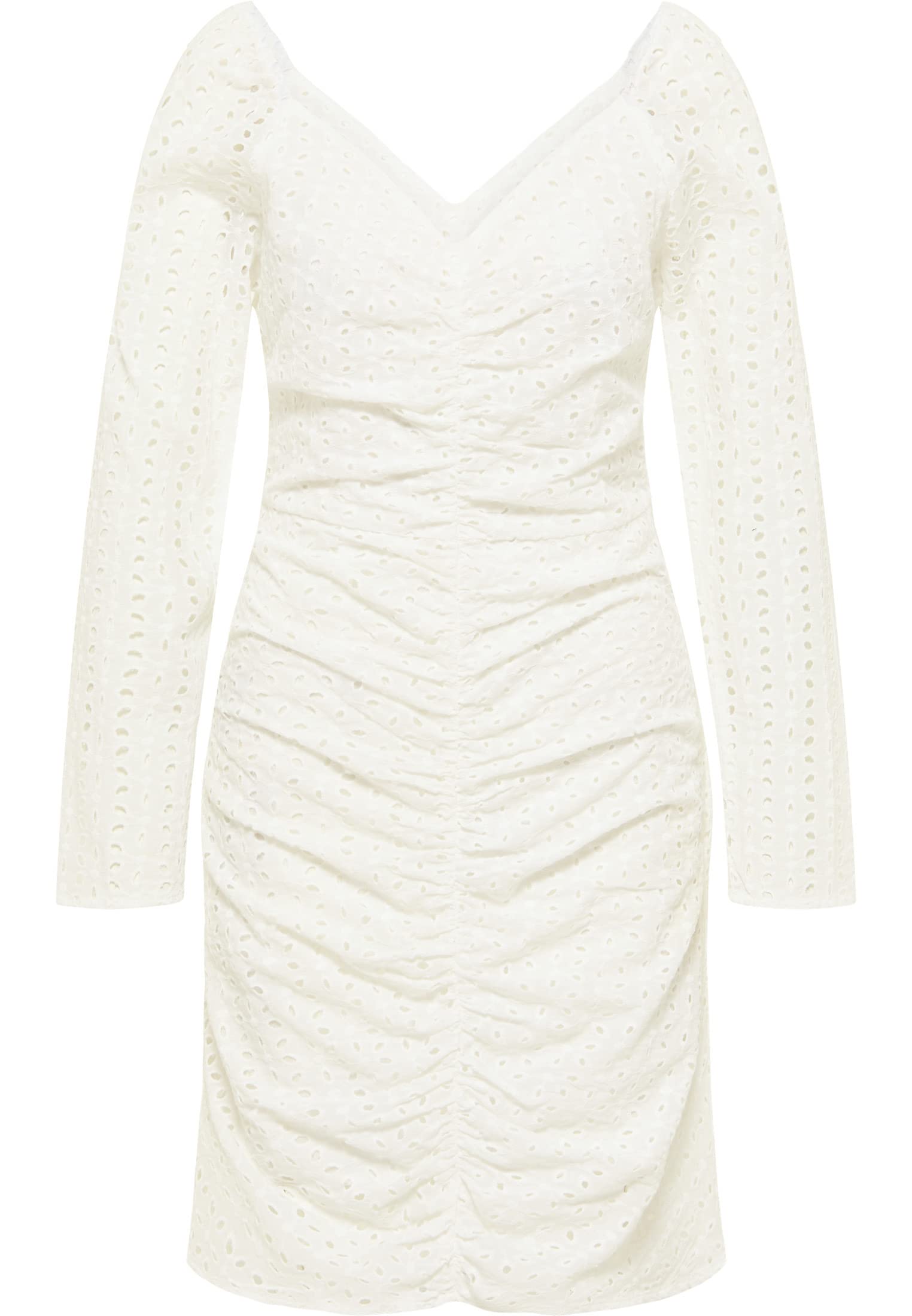 faina Vestido con Bordado de Agujeros para Mujer
