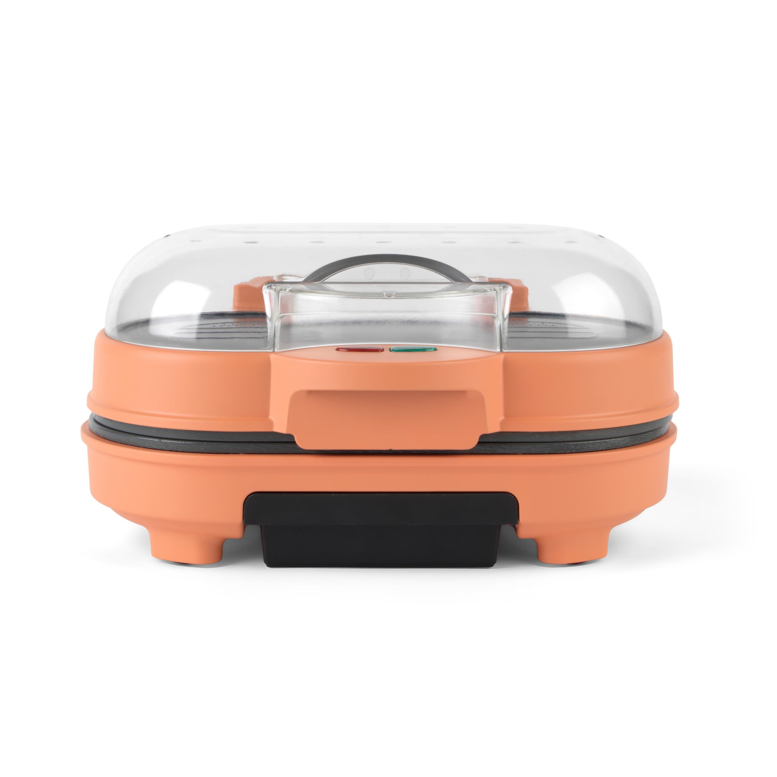 Giles & Posner Funfair Burger Maker – Breakfast Sandwich Grill, Cook 2 at Once, Bun Warming Plate, Chargrill Lines, BBQ, Fried Eggs, Sausage Patty, Cook in Under 7 Minutes, 750W, Matt Orange