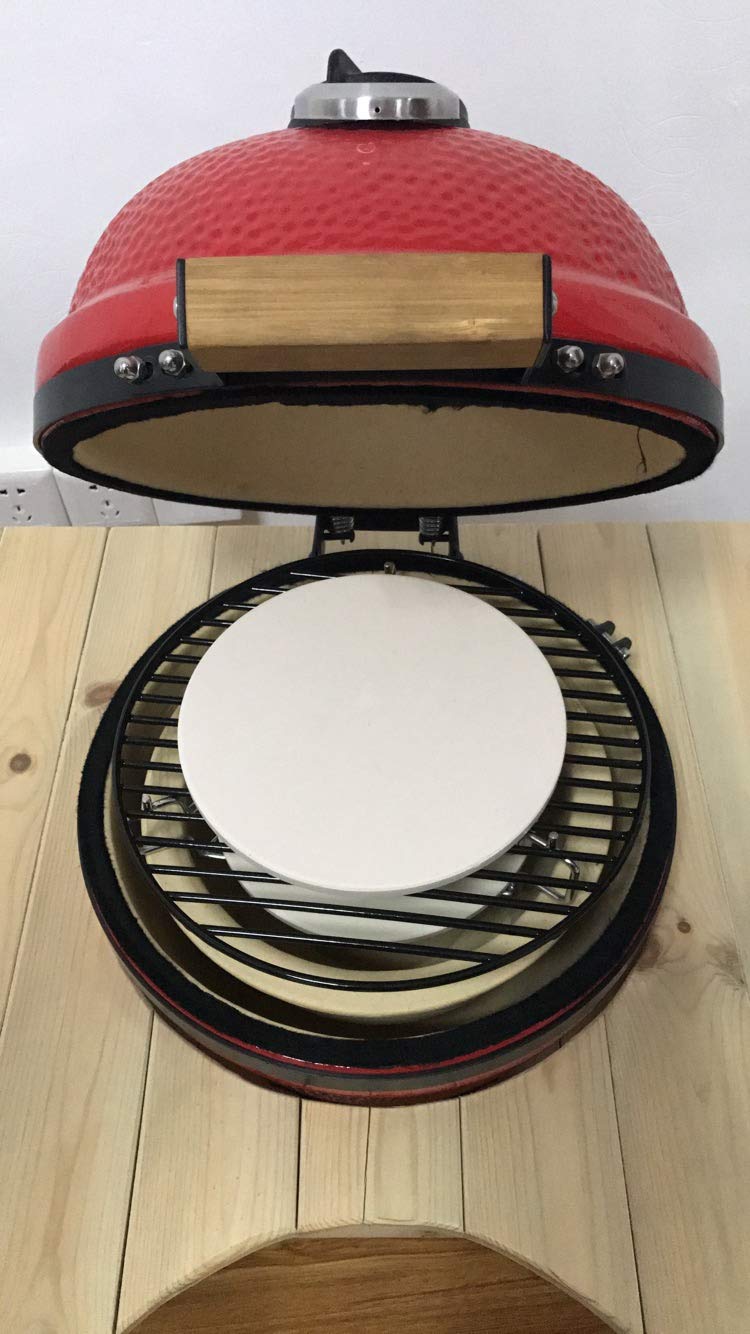 YNNI KAMADO TQAPP26T Pierre à pizza haute température 26 cm Déflecteur de chaleur pour barbecue 26 cm TQAPP26T