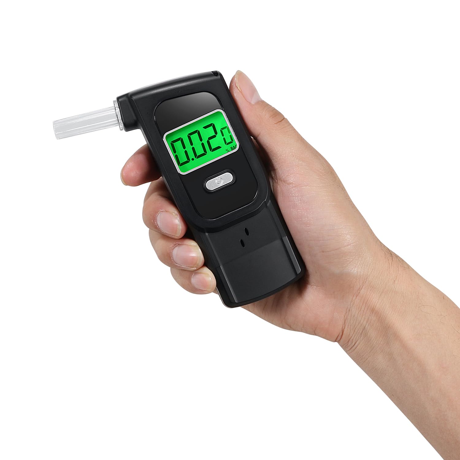 Etilometro Portatile Certificato, Alcol Test Portatile con 10 Boccagli, Precisione di Grado Professionale, Etilometro Accurato con Schermo LCD Digitale, Adatto per Uso Personale Domestico (etilometro)