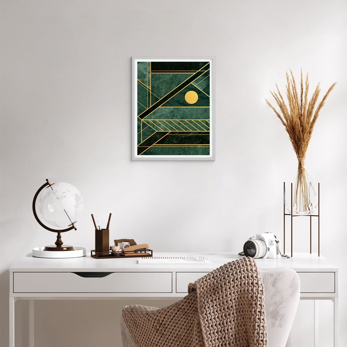 ARTTOR Stampa da Parete Cornice Bianca 40x50 cm Astratto - 4797 - P2W