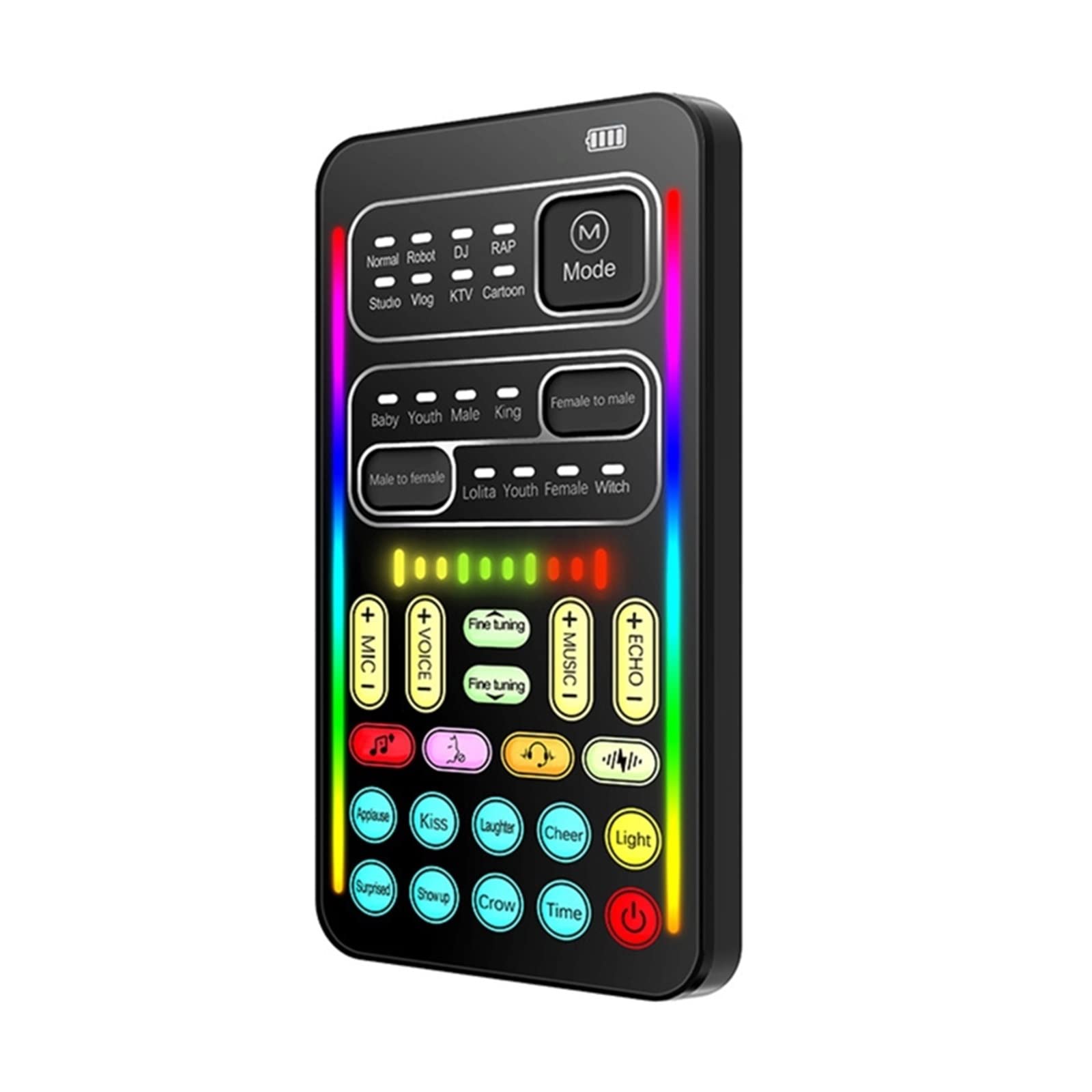 Mixeur Audio Professionnel, Carte Son en Direct, Casque USB Externe, Microphone, Carte Son De Diffusion en Direct pour Téléphone Portable, Ordinateur, Pc,