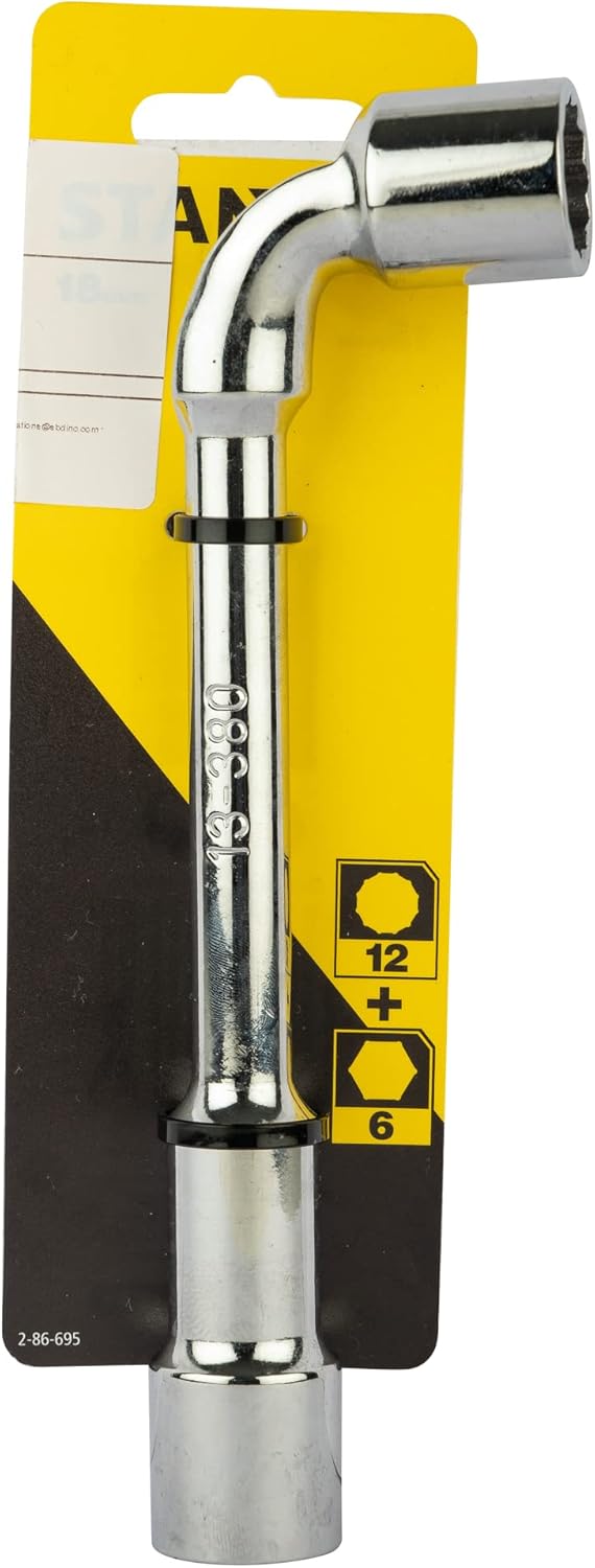 STANLEY 2-86-695 Angled Socket Wrench 6 x 12 Point 18mm