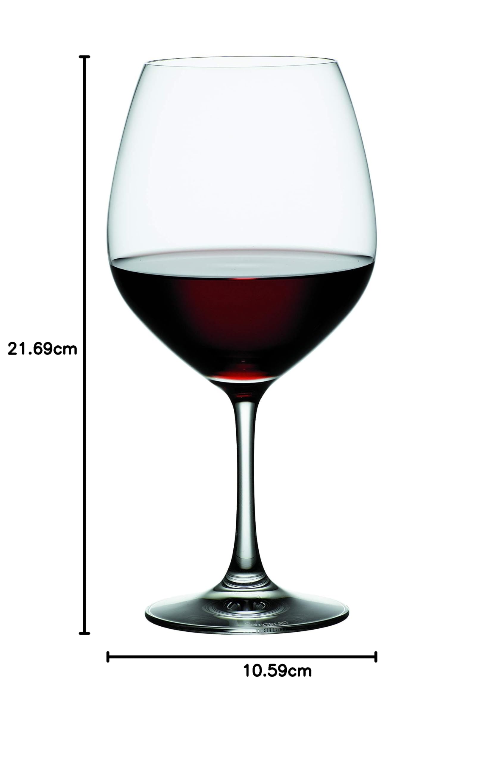 Spiegelau Vino Grande Vino Tinto-Balón, Set de 4, Vaso Vino Tinto, Copa de Vino, Cristal, 710 ml, 4510270