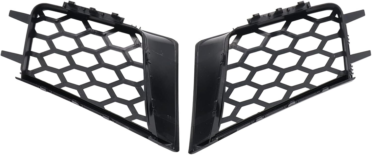 Aramox 2pcs Front Bumper Upper Grill Left Right Glossy Black Fog Light Grille Lamp Cover Replacement for Cordoba 6L 2002?2009