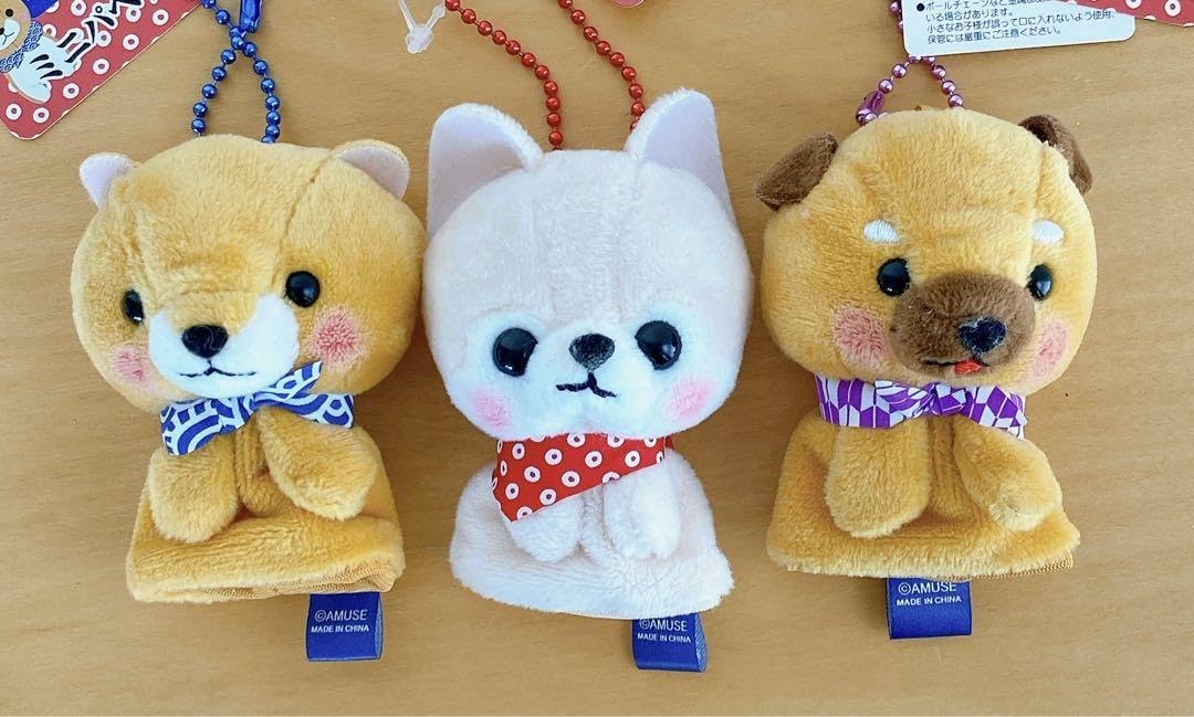 豆しば三兄弟 ミニパペット 指人形【レア☆サンプル含】ミニミニ