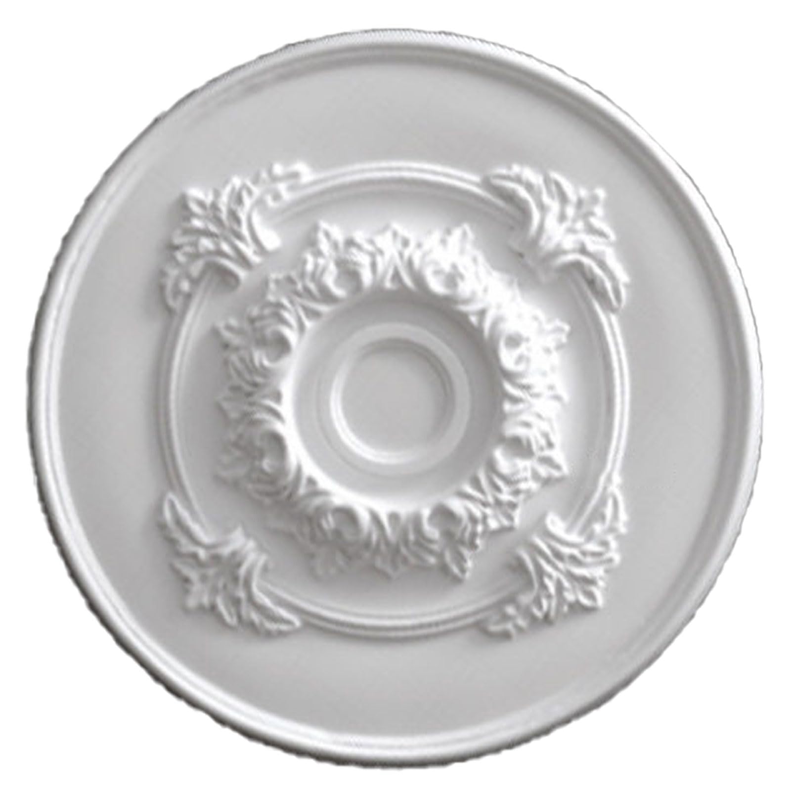Foelanne White R Decorative White Pu Chandelier Ceiling Medallion 27-66Cm(,35Cm)