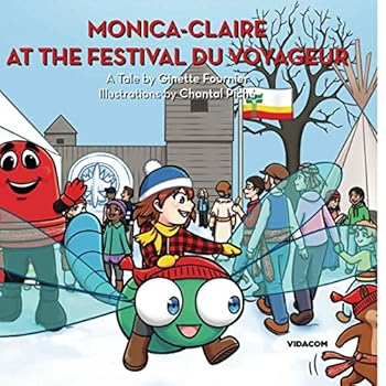 Paperback Monica-Claire at the Festival du Voyageur Book