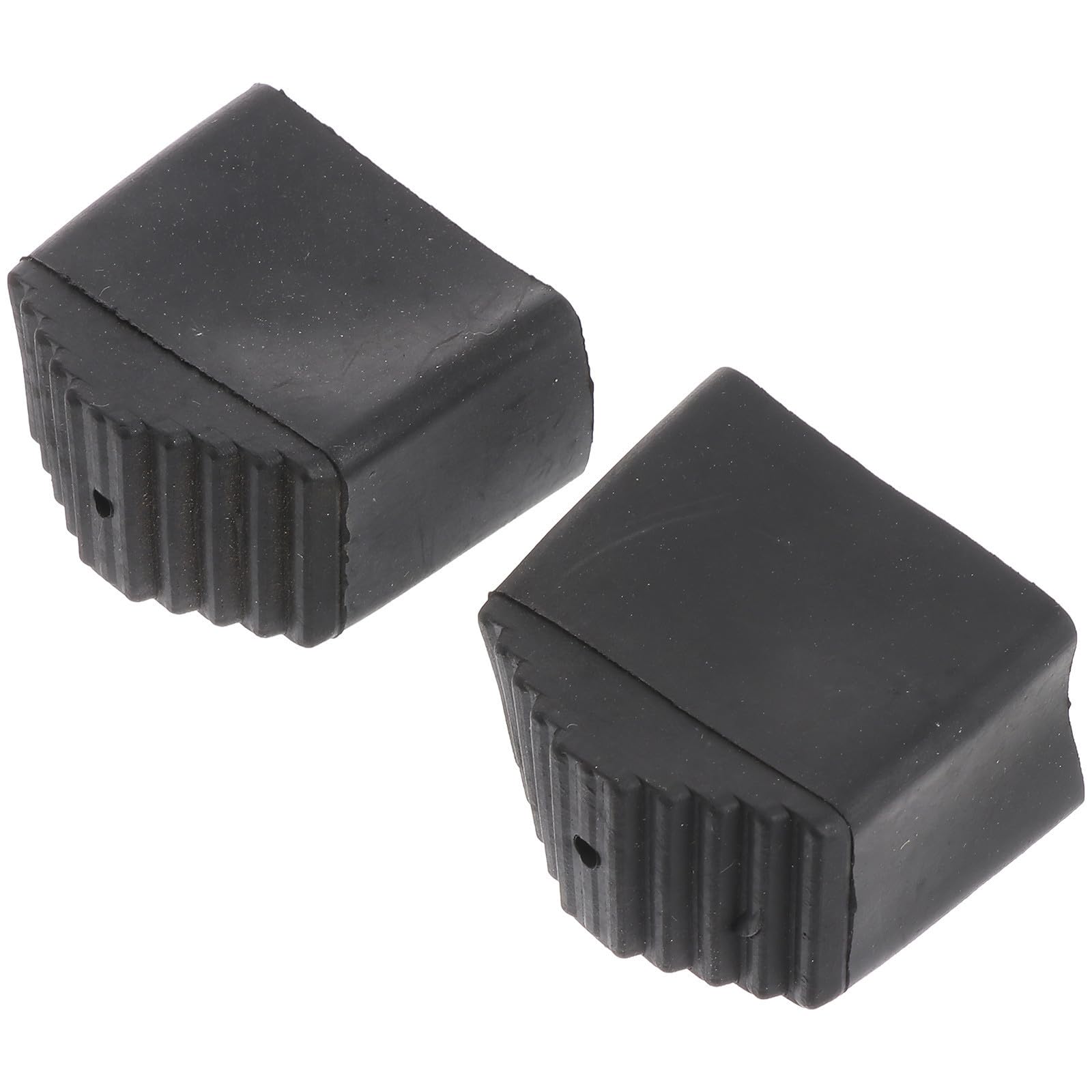 Tapones de goma para patas de escalera plegable (2 uds.) de forma cuadrada