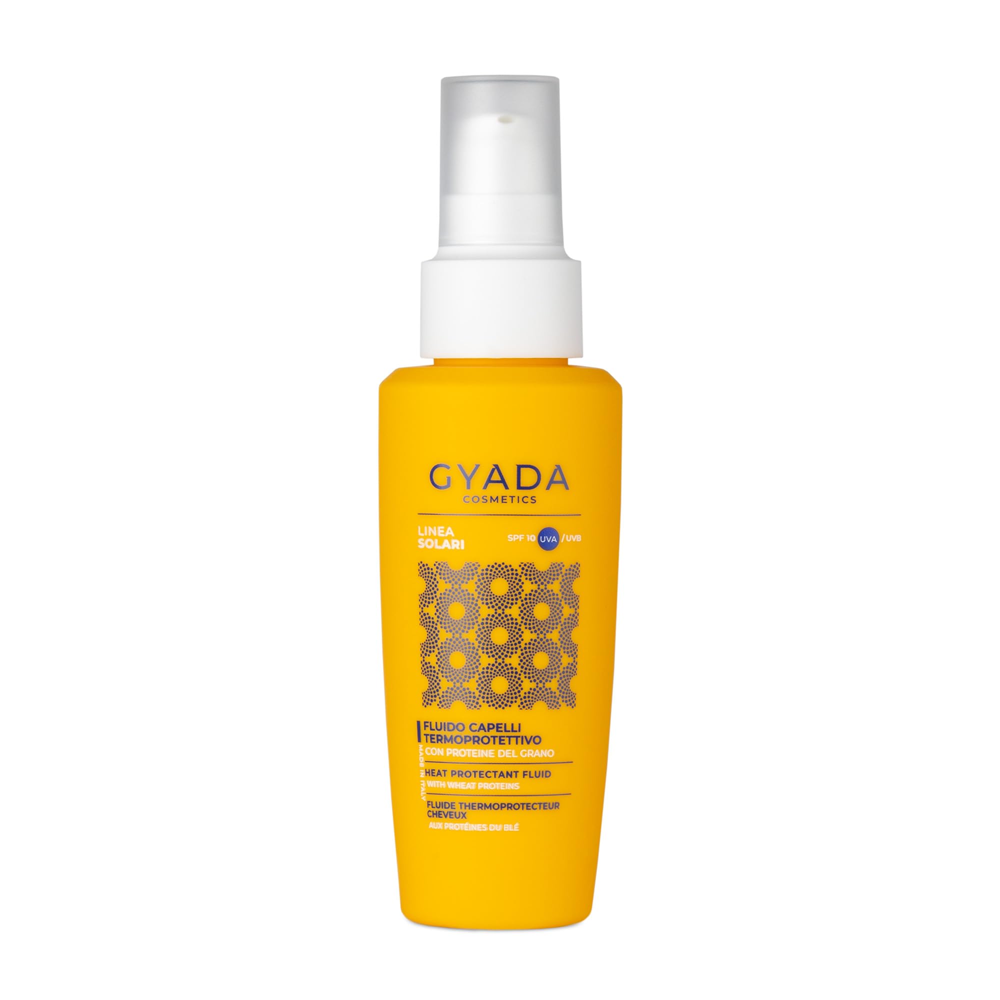 GYADA COSMETICS, Termoochronny płyn do włosów SPF 10, rozczesywający, ochrona przed słońcem, solą, chlorem, sokiem z aloesu i owsa, 100 ml