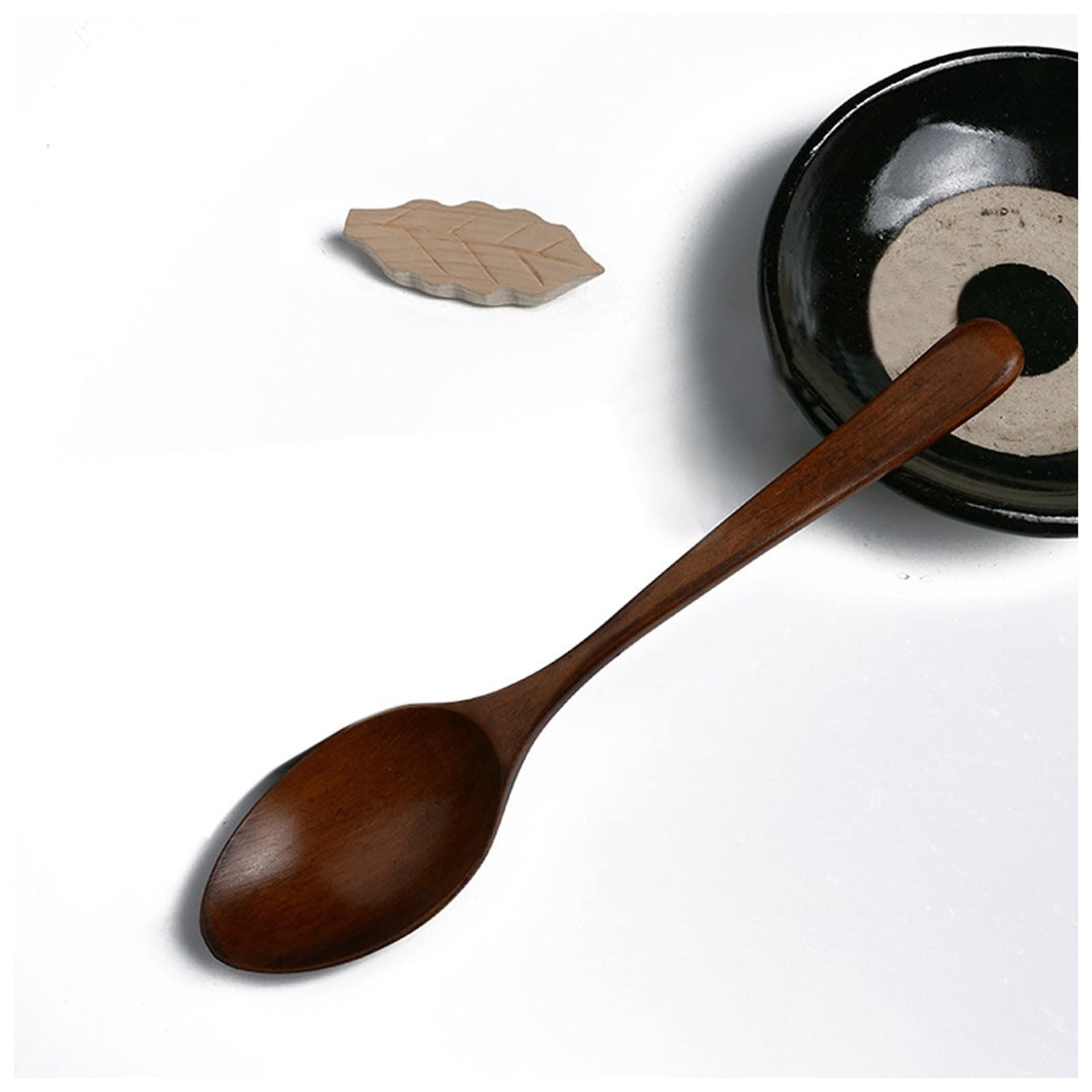 Cucharas de Postre Cucharas de Postre, Cuchara de Madera de Estilo Coreano, utensilio de Cocina, Herramienta for Sopa, cucharadita, Catering, Cuchara de Madera Cucharillas Cafe(B)
