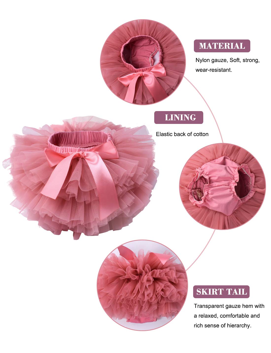Set di copripannolino tutù in tulle di cotone e fascia per neonata