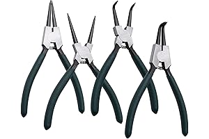 4-Piece Snap Ring Pliers Set for Enhanced Pin Removal