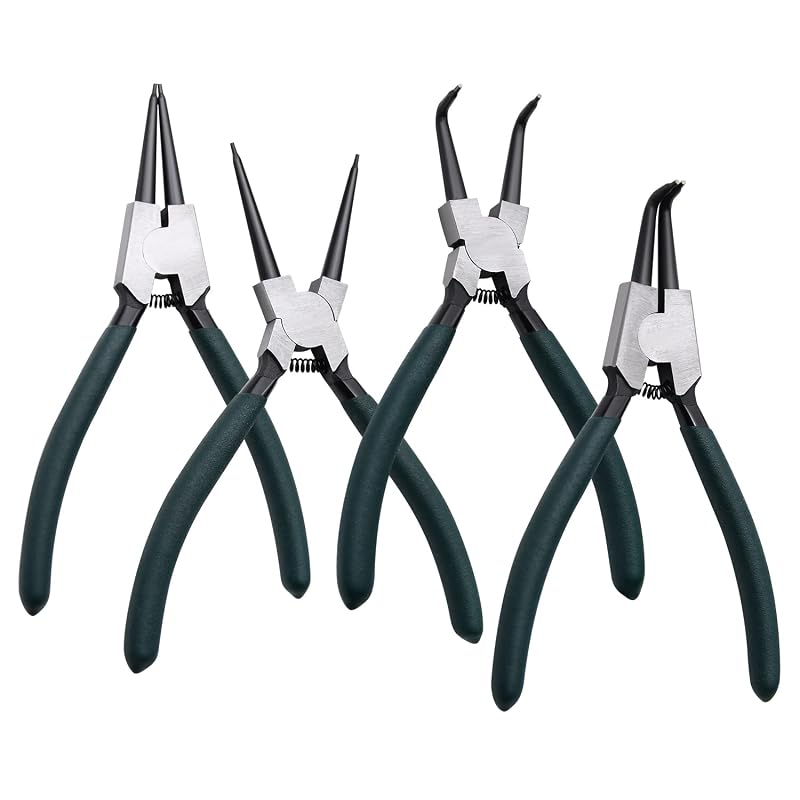 Kit de Alicates para Anéis de Retenção LFSEMINI com Pontas de 1,98 mm e 4 Peças