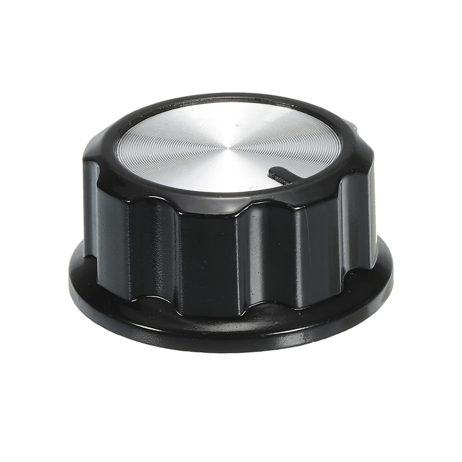 Manopole Potenziometro ABS Per Chitarra - Set Da 5, Albero 6mm Tipo D, Nero/Rosso, 180 Gradi