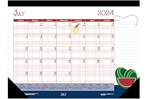 House of Doolittle 2024-2025 Monthly Seasonal Desk Pad Calendar, Academic, 22 x...