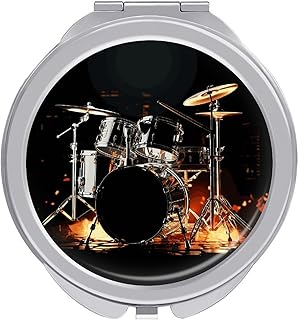 Drummer Compact Mirror Makeup Mirror Hand Mir...