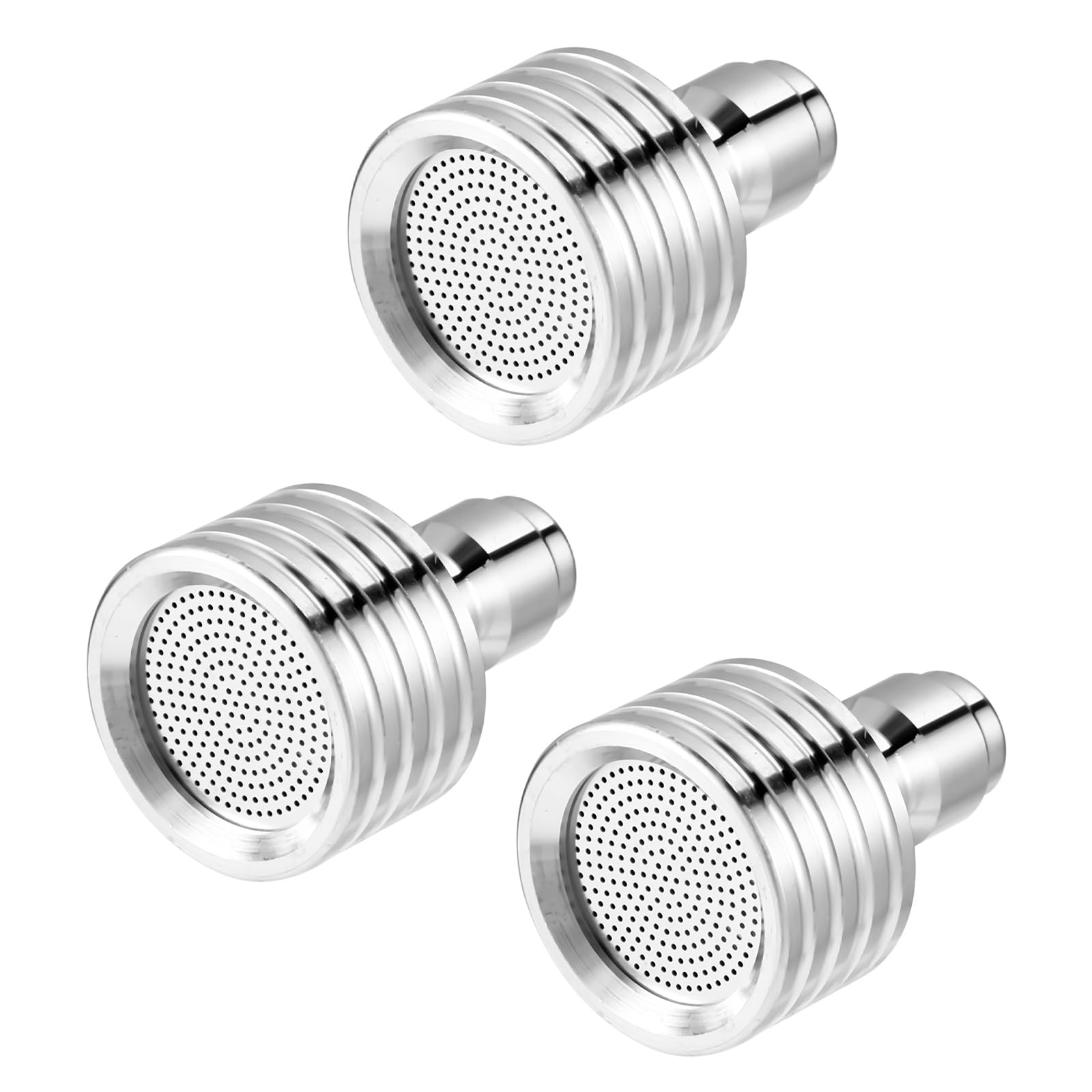 Tinoaly 3 Uds Boquillas Acero Inoxidable para Hidrolimpiadora, 3 Tamaños Apertura Boquilla Lavado Suave a Presión con Conexión Rápida de 1/4" para Riego de Jardines Coches y Muebles