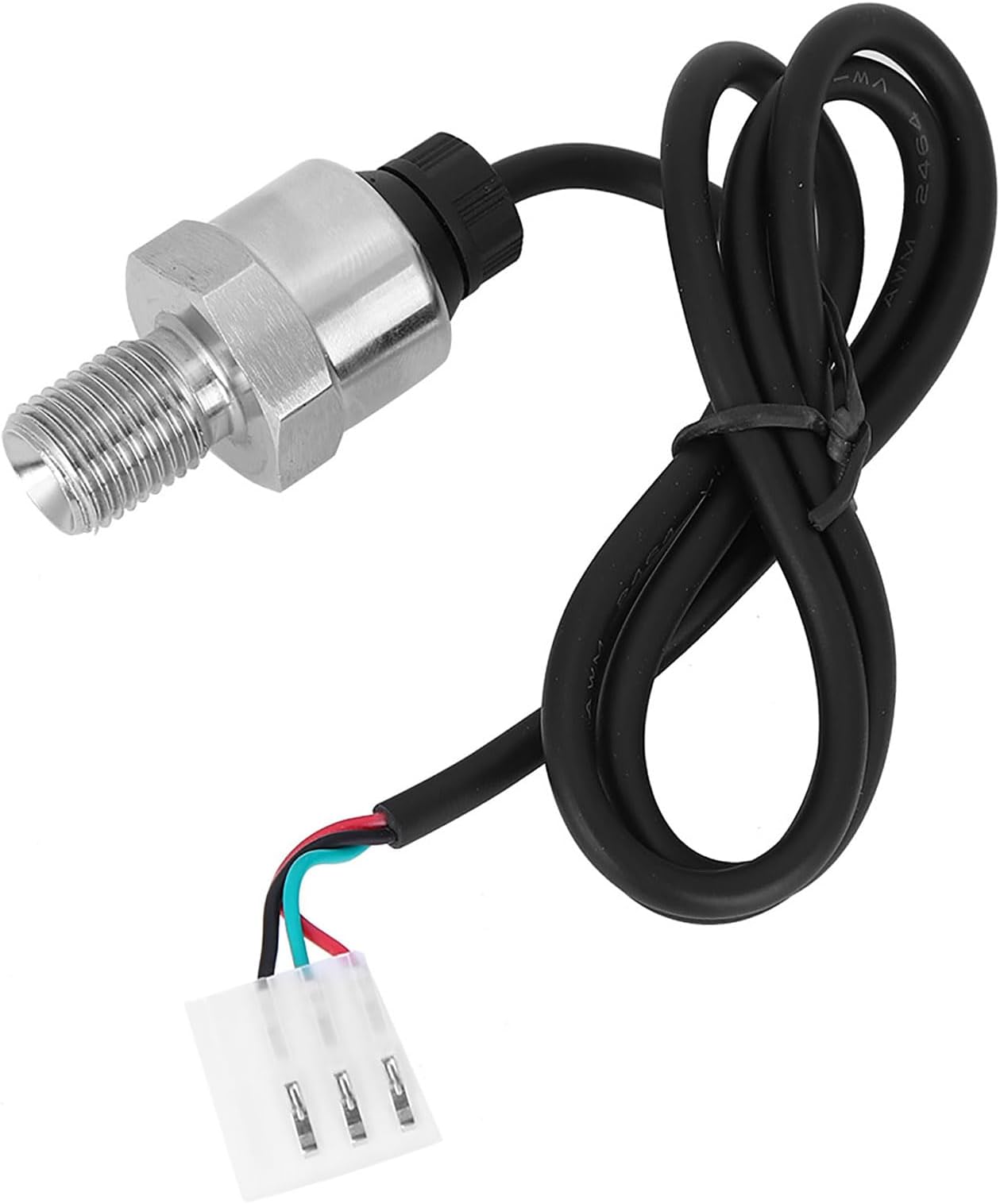 Pressure Transmitter Sensor, Small Size Light Weight Sensor, Long Service Life Transmitter with Protection Design, Ideal for Water Compressors Industrial Equipment G1/4 DC5V 0