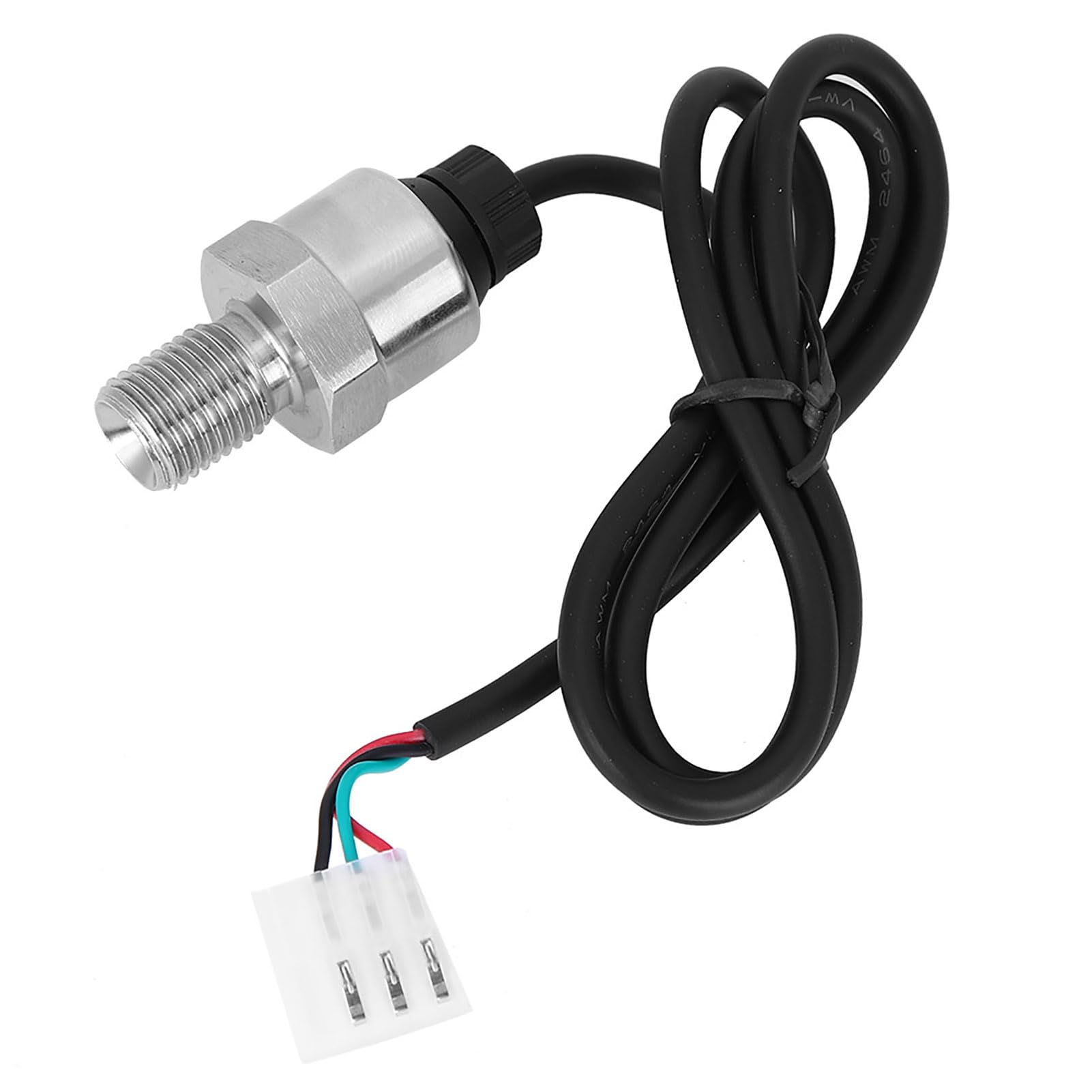 Pressure Transmitter Sensor, Small Size Light Weight Sensor, Long Service Life Transmitter with Protection Design, Ideal for Water Compressors Industrial Equipment G1/4 DC5V 0