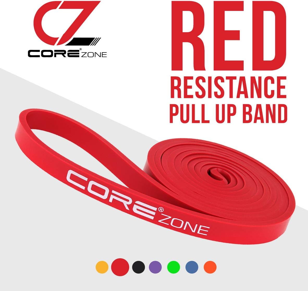 COREZONE Resistance Bands - Light, Red - Image 3
