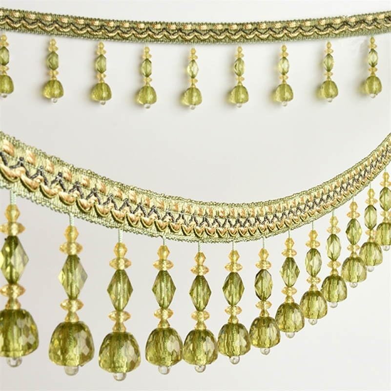 Garniture à franges perlées de 2 mètres