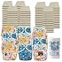 OsoCozy Prefold Cloth Diaper Package - 7 Dozen Unbleached Prefolds & 12 One Size Diaper Covers. All The Cloth Nappies and Diaper Covers Needed from 7 to 30 lbs.