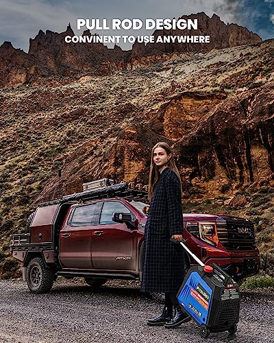 4000 Watt Dual Fuel Inverter Generator, 120V Gas Propane Powered Generator Super Quiet, Remote Start/Electric Start/RV Ready/EPA for RV, Camping and Home - Image 6