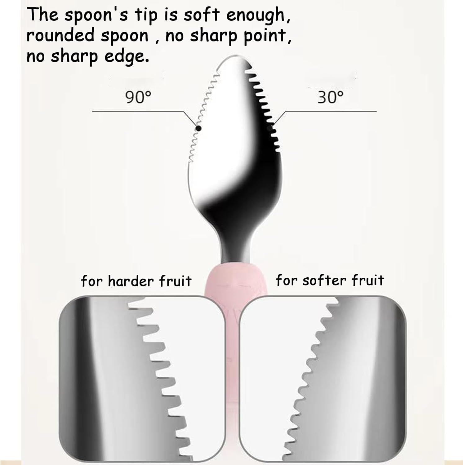 TONY STARK Baby Double Side Head 2 in 1 Silicone Food Spoon, Stainless Steel Fruit Scraper for Baby & Toddler, Fruit Scraping & Feeding Spoons with Travel Case (Pack of 1 - Multi Color), 22 Cm 1