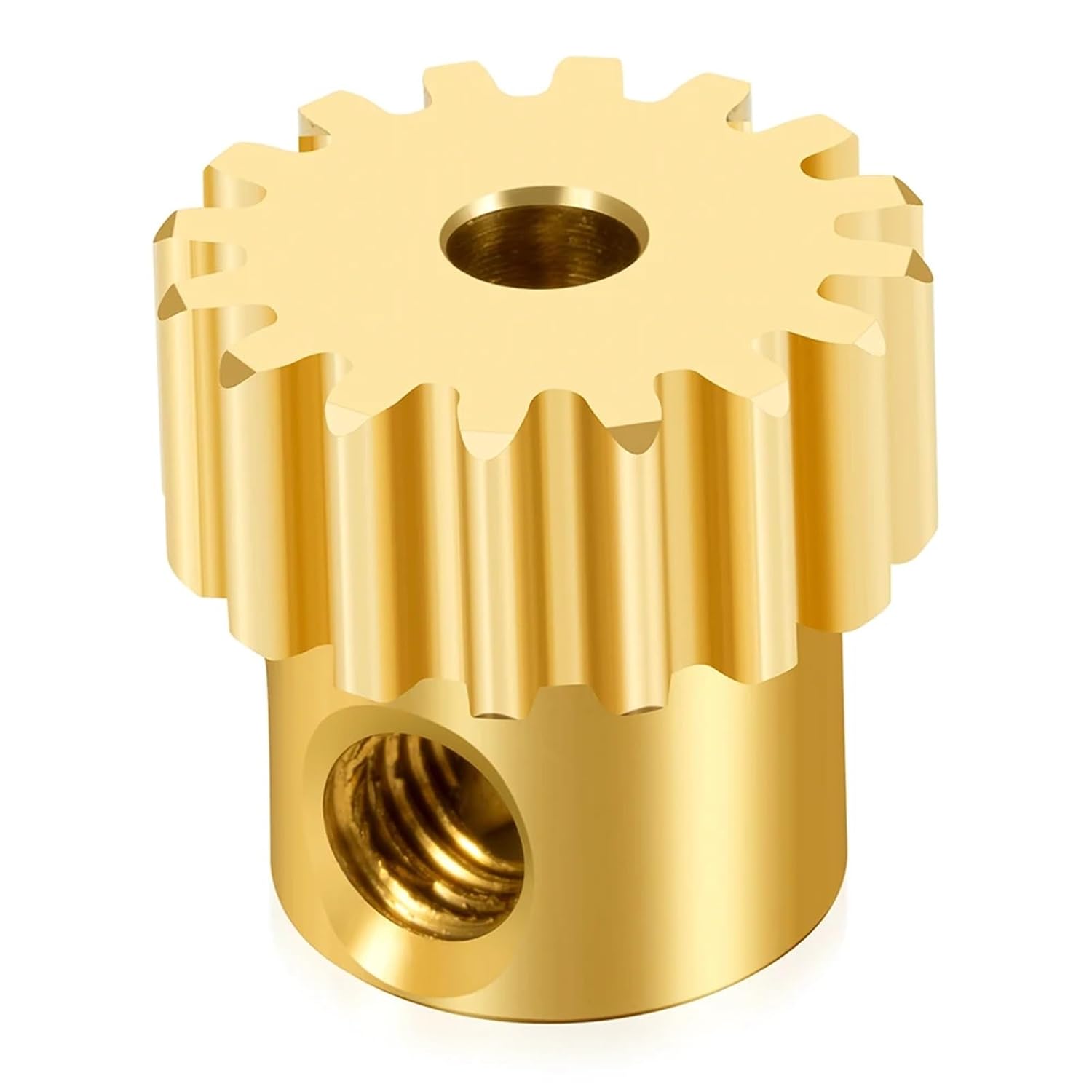 Pinion Gear 10pcs 48P 0.5M 16T 3.17mm Brass/Stainless Steel Pinion Motor Gear for 1/10 RC Model Car Upgrade Parts(Mix)