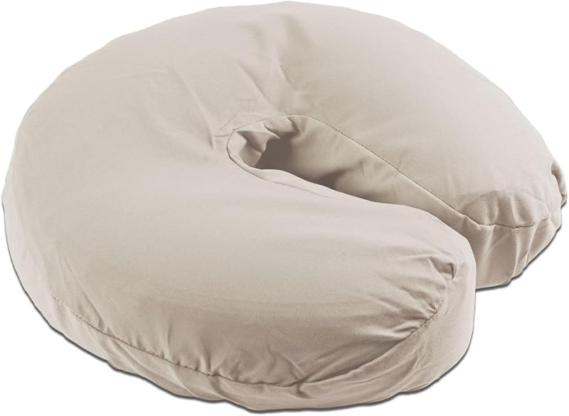 Capa de microfibra para apoio de rosto Body Linen Tranquility, ajuste com elástico, Natural, pacote com 10