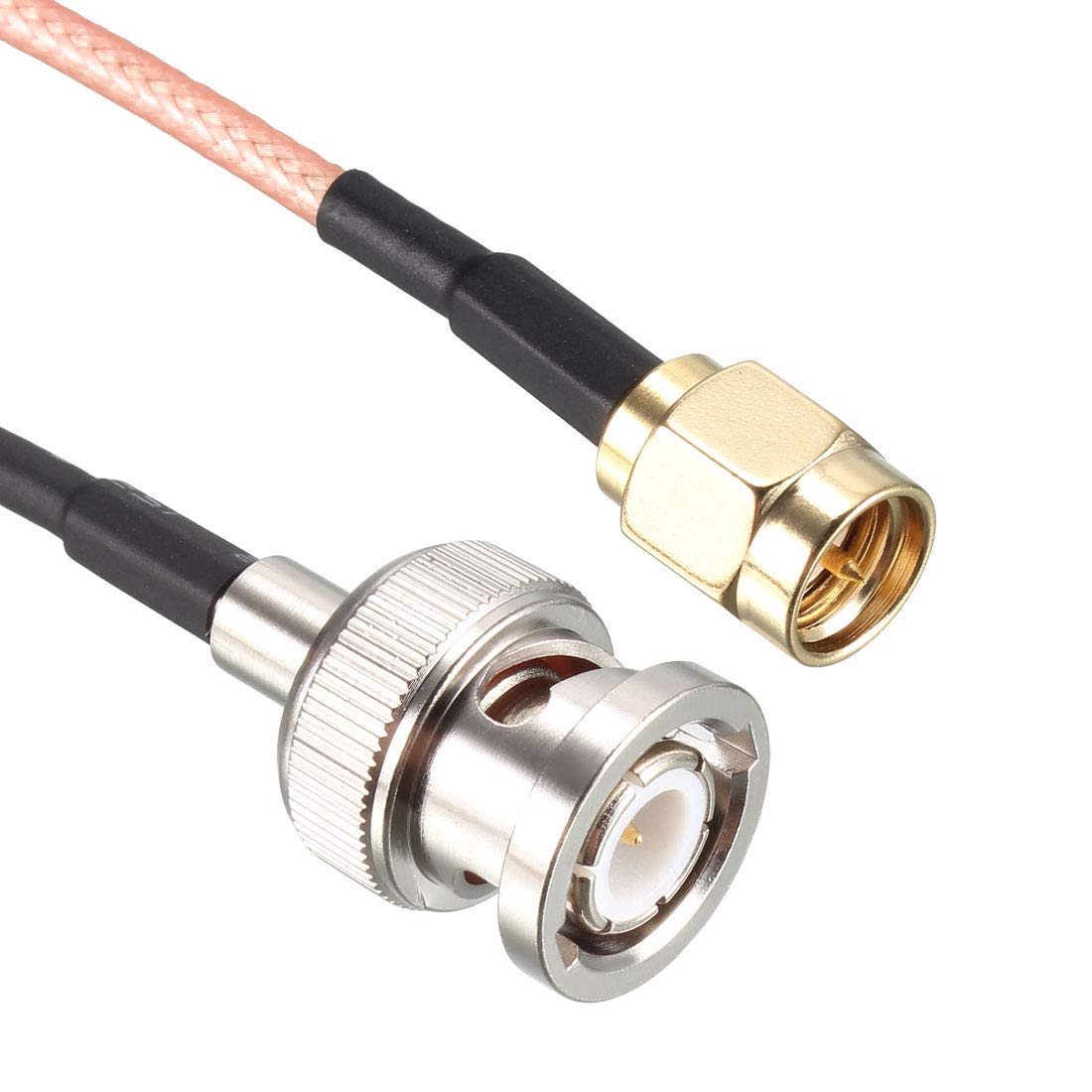 NISTECH RG316 Coaxial Cable (40cm/ 2pcs) SMA to BNC Connectors Coaxial Cable BNC Male to SMA Male 40cm - 2pc 1