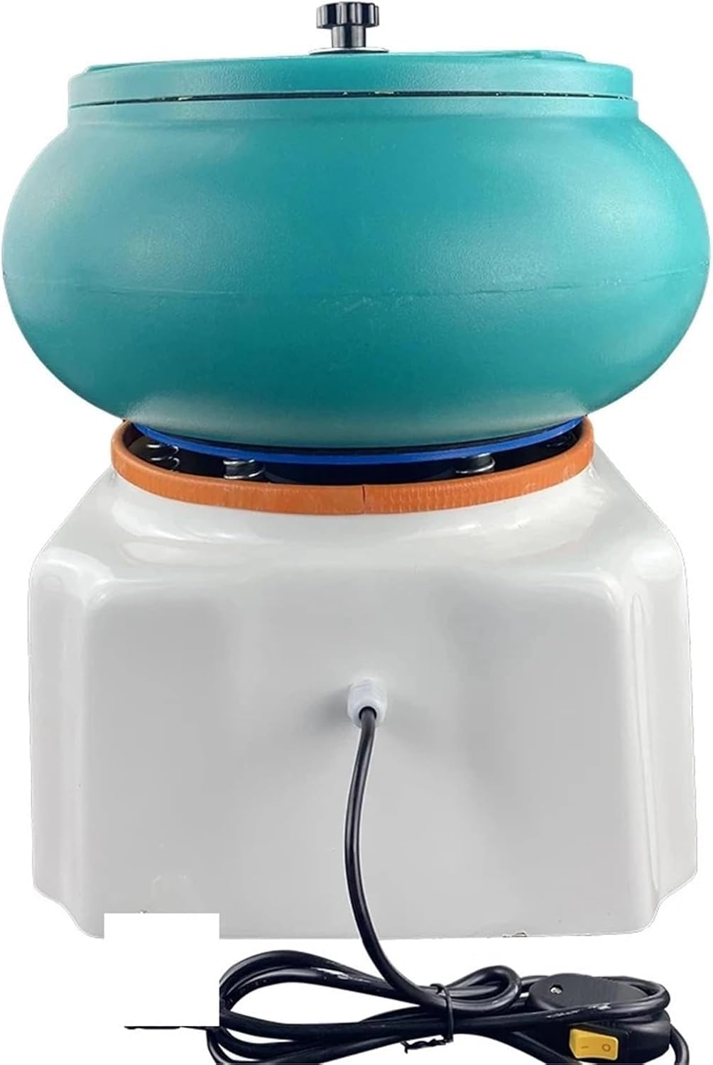 Machine de polissage vibrante de 43,2 cm, baril vibrant pour meulage d'agate de jade, équipement lapidaire
