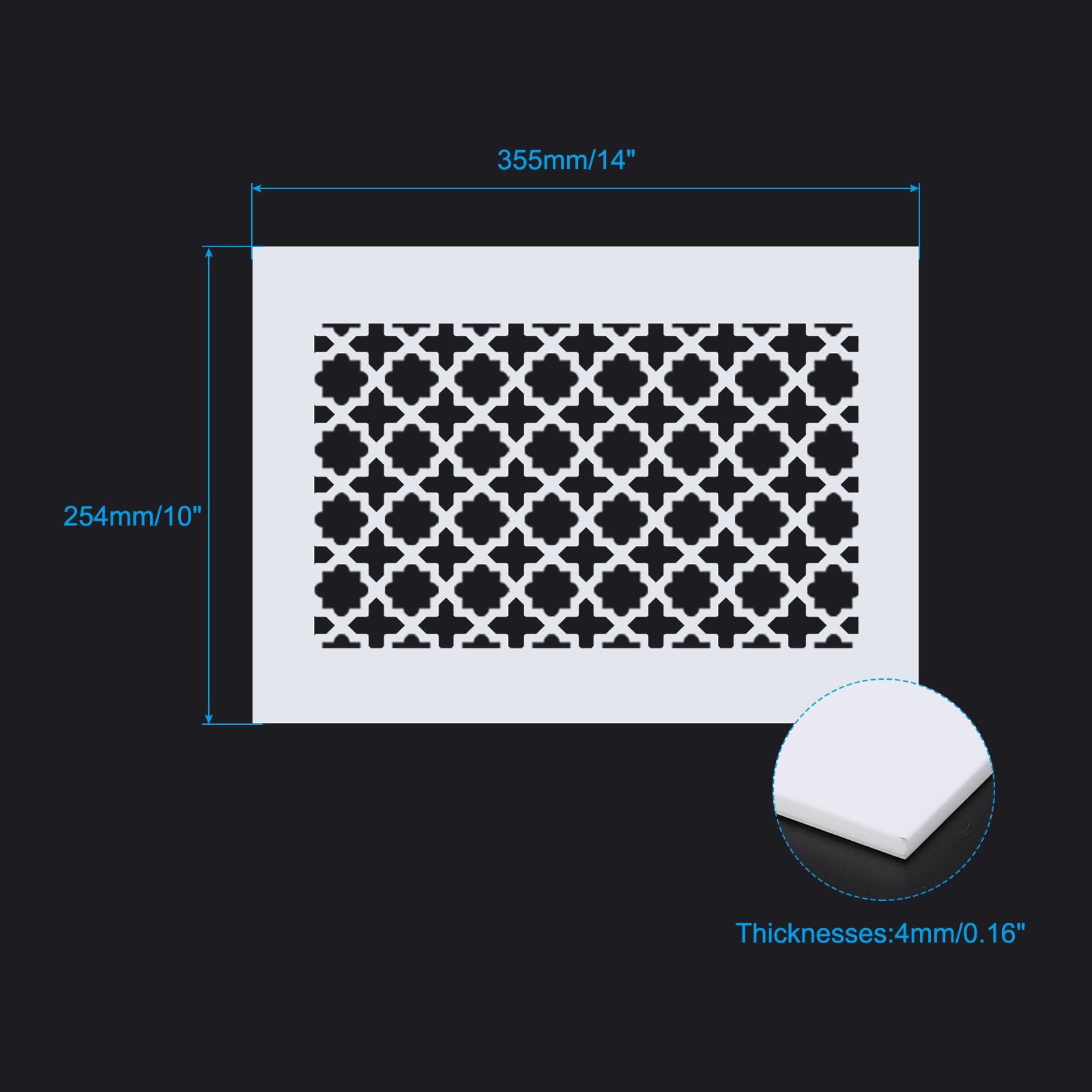 PATIKIL Air Vent Cover Grille for 11.5"x7.5" Duct Opening - Image 2