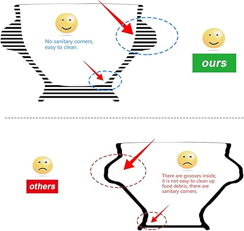 Miniatura 8 de Cinf Juego de 2 cuencos de cerámica de porcelana de 16 onzas con cabeza de león para regalos de Navidad y Acción de Gracias, aptos para microondas,