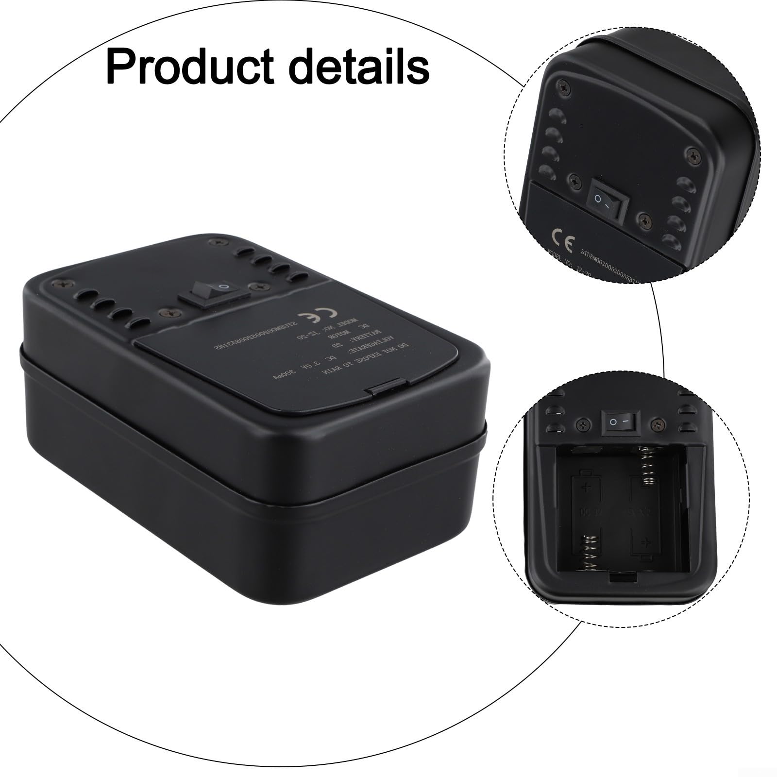Akku-Rotisserie-Motor, 15 x 10 x 6,5 cm, batteriebetriebener Grillmotor mit leisem Betrieb und tragbarem Design für Outdoor-Grillbegeisterte