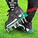 Produktbild Premium Rasenbelüfter mit vollen 6 cm Tiefe Rasenlüfter Estrichschuhe Vertikutierer Rasen Schuhe Nagelschuhe 26 Nägel Estrich Beton Nagelsohle Garten Grün 1 Paar = 2 Stück Sandalen Aerifizierer